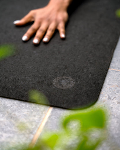 XXL Extra Large Size Cork YogaMat with Rubber Back | Classic Black Cork Top |135cm X 180cm |5mm