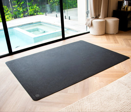 XXL Extra Large Size Cork YogaMat with Rubber Back | Classic Black Cork Top |135cm X 180cm |5mm
