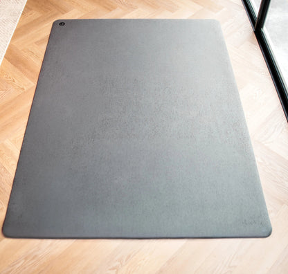 XXL Extra Large Size Cork Big YogaMat with Rubber Back | Slate Grey Cork Top |135cm X 180cm |5mm