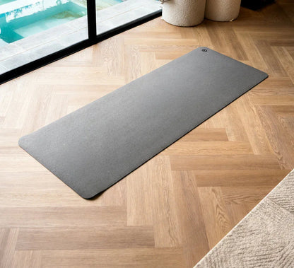 Extra Wide Comfort Cork Yoga Mat 5mm - Slate Grey Cork Top