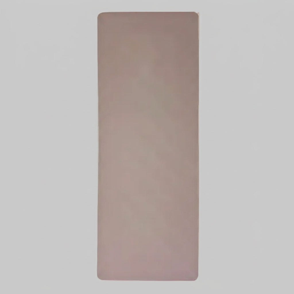 Sandstone waterproof vegan leather yoga mat, 183 x 68cm, laid flat