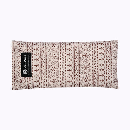 Cotton Eye Pillow - Rustic Elegance ,Hand Crafted & ArtisanMade - Lavender & Flaxseed Filling