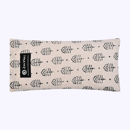Cotton Eye Pillow-Floral Grace ,Hand Crafted & ArtisanMade - Lavender & Flaxseed Fill