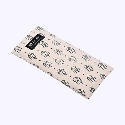 Cotton Eye Pillow-Floral Grace ,Hand Crafted & ArtisanMade - Lavender & Flaxseed Fill