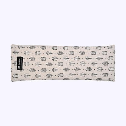 Cotton Heat Pillow – Floral Grace Block Print, Handcrafted & Artisan-Made – Lavender & Flaxseed Filling