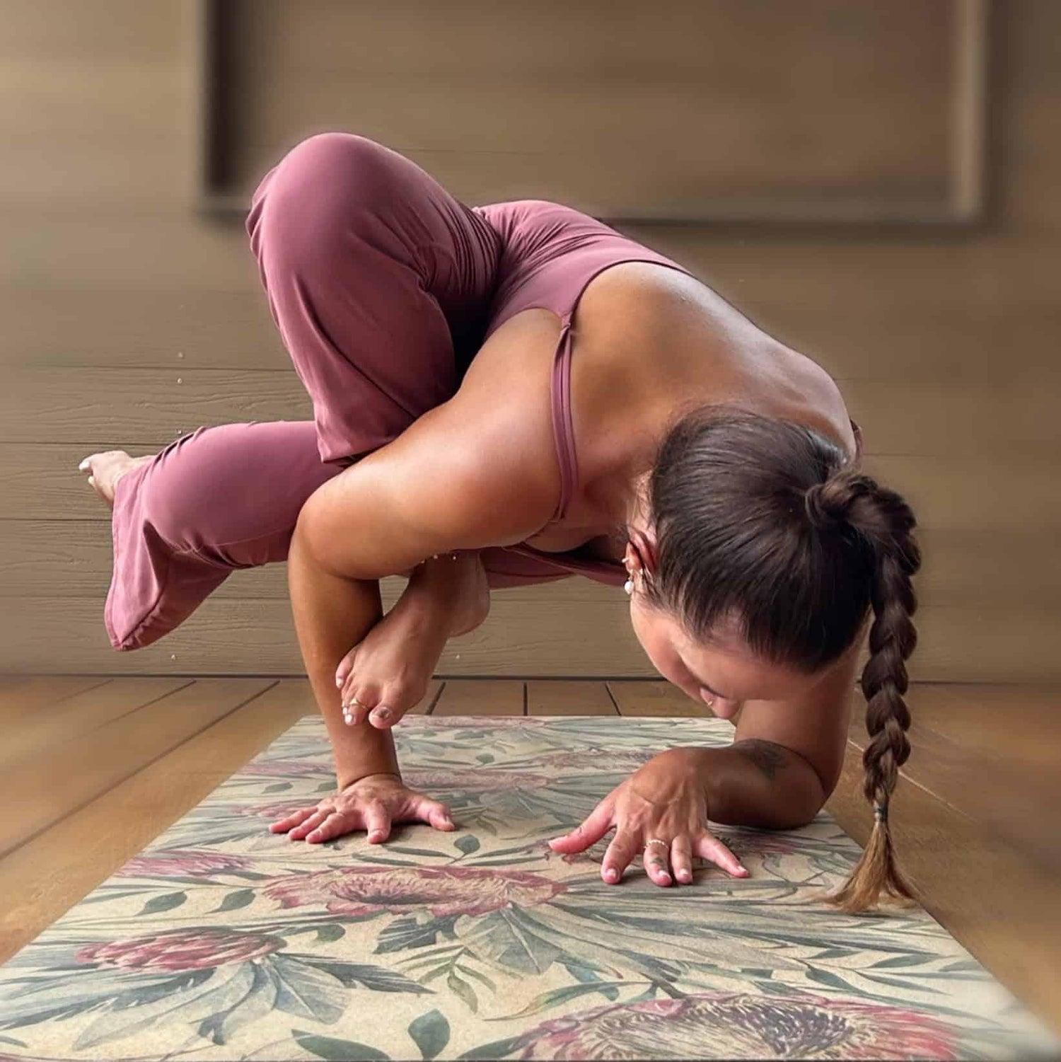 Comfort Cork Yoga Mat 5mm - Proteus Aussie Palm - Zenvibes