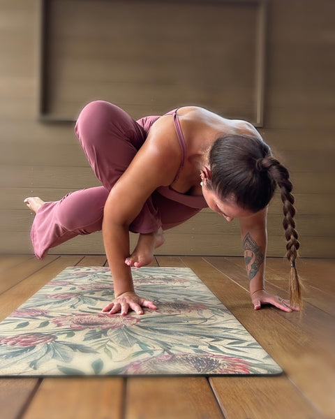 Premium Cork Yoga Mat with Rubber Back | Proteus Aussie Palm | 5mm