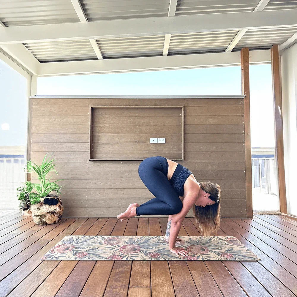 Extra-Thick Cork Yoga Mat 7mm - Proteus Aussie Palm - Zenvibes