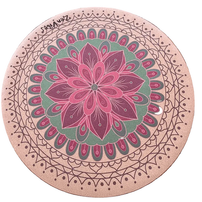 Premium Round Cork Yoga Mat –Mindful Living 135cms
