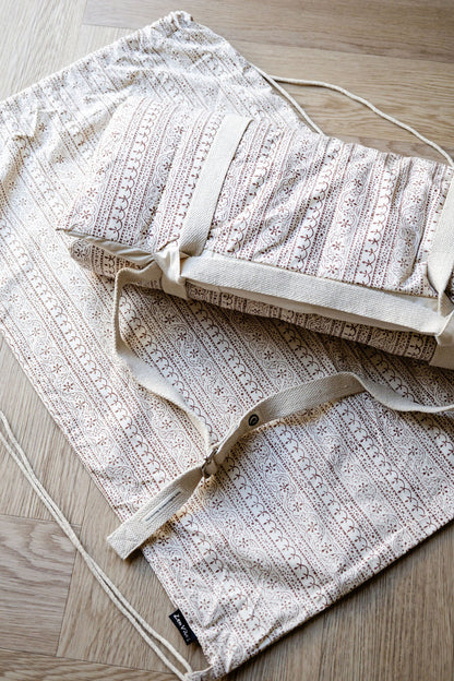 Organic Meditation Cushion – Rustic Elegance ,Hand Crafted & ArtisanMade