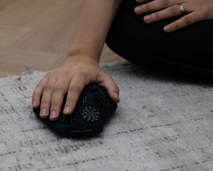 Zenvibes Acu-Touch Spike Pillow – 18x15 cm | Heat-Bonded Spike Heads | Buckwheat Fill – Midnight Blue