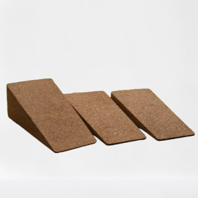 3 Piece Squat Wedge Adjustable Cork Incline Board -for Mobility, Stretching & Strength Training