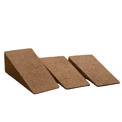 3 Piece Squat Wedge Adjustable Cork Incline Board -for Mobility, Stretching & Strength Training