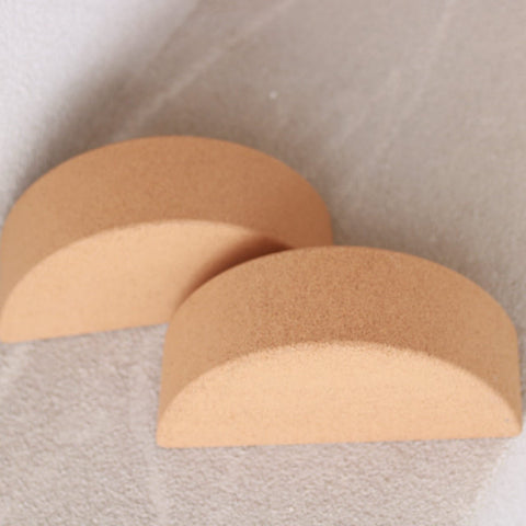 100 % Natural Cork Half Moon Balance Block | Non-Slip Exercise Brick  | Pair
