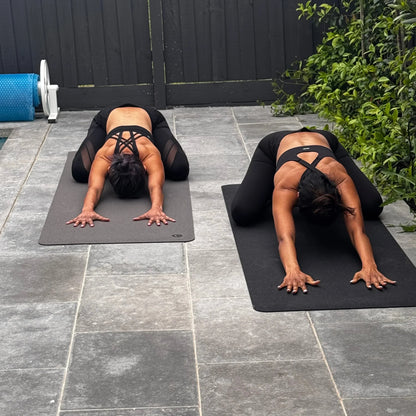 Extra Wide Comfort Cork Yoga Mat 5mm - Slate Grey Cork Top