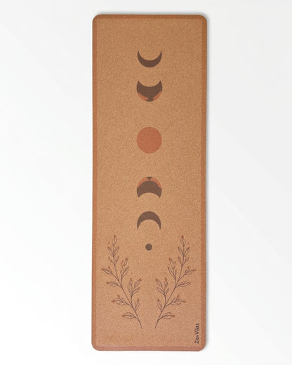 Extra Wide & Large Comfort Cork Yoga Mat 5mm - MoonPhase II