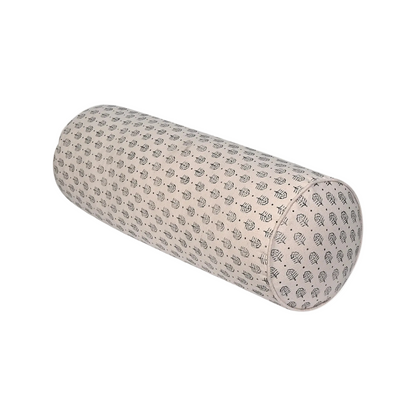 Round Yoga Bolster – Floral Grace, Handcrafted & Artisan-Made