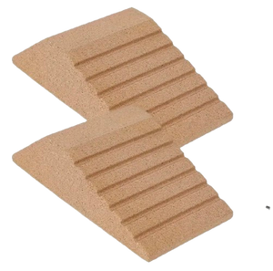 100%Cork Ridged Squat Wedge Set | Stretch, Elevate, Boost |Pair