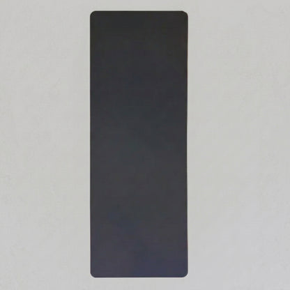Charcoal Grey waterproof vegan leather yoga mat, 183 x 68cm, laid flat