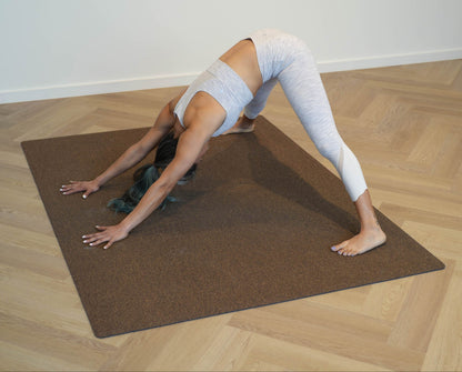 XXL Extra Large Cork YogaMat -CocoaBrown | 135 X 180cms