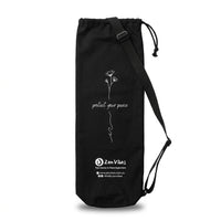 Zenvibes Yoga Mat Bag – Black Cotton Canvas | Protect Your Peace
