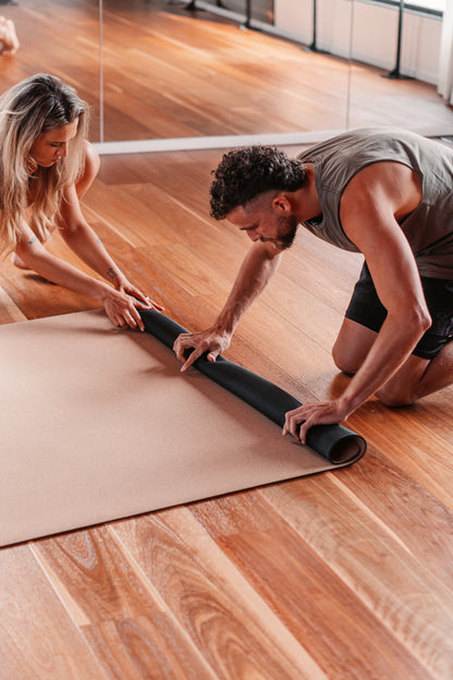 XXL Extra Large Size Cork Big YogaMat with Rubber Back | Plain |135cm X 180cm |5mm