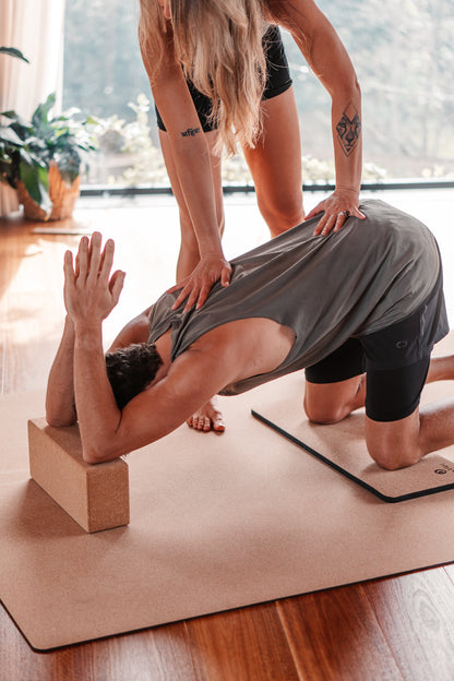 Zenvibes XL Extra-Large Cork Yoga Block -35cm(L) x 15cm (W) x 10cm(Thick)