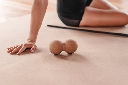 100% Natural Cork Peanuts Bundle - 3 Massage Peanut Ball Set ( 6.5cms, 8cms , 10cms)