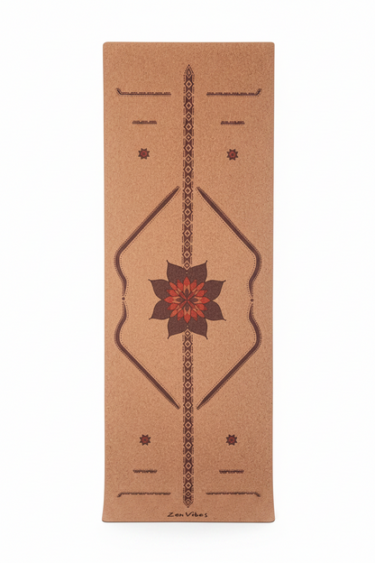Travel 2mm Cork YogaMat - Align & Bloom