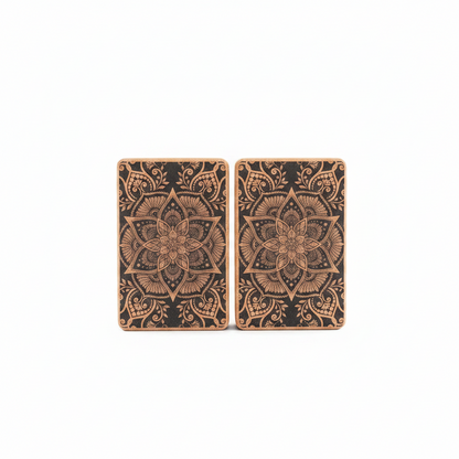 100% Natural Cork Printed Block - Blossom Harmony Block - Pair