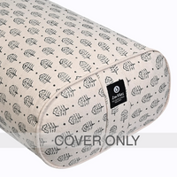 Oval Yoga Bolster – Floral Grace, Handcrafted & Artisan-Made -Cover Only