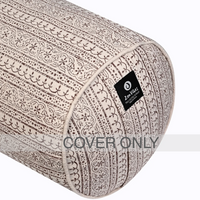 Round Yoga Bolster – Rustic Elegance, Handcrafted & Artisan-Made -Cover Only