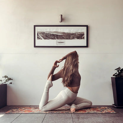 Extra-Thick 7mm Cork Yoga Mat - Ornamental Mandala - Zenvibes