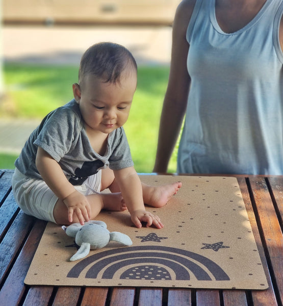 Cork Baby Change Mat | Rainbow - Zenvibes