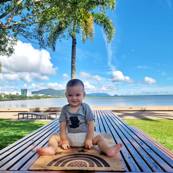 Cork Baby Change Mat | Rainbow - Zenvibes