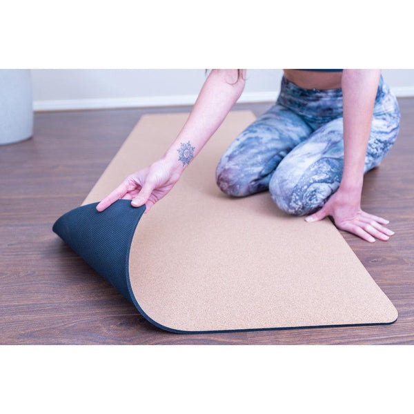 Extra Large Cork Yoga Mat with Rubber Back | Plain | 200cms x 70cms | 4.5mm - Zenvibes