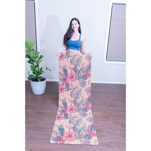 Premium Cork Yoga Mat with Rubber Back | Natural Cactus | 4.5 mm - Zenvibes