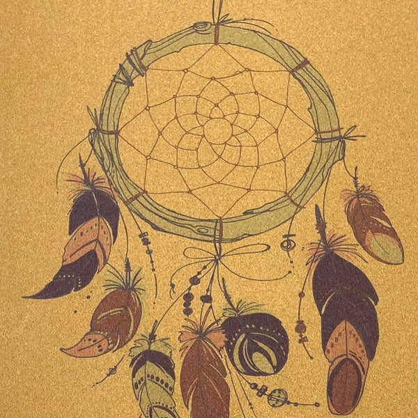 Premium Cork Yoga Mat with Rubber Back | Dream Catcher | 4.5 mm - Zenvibes