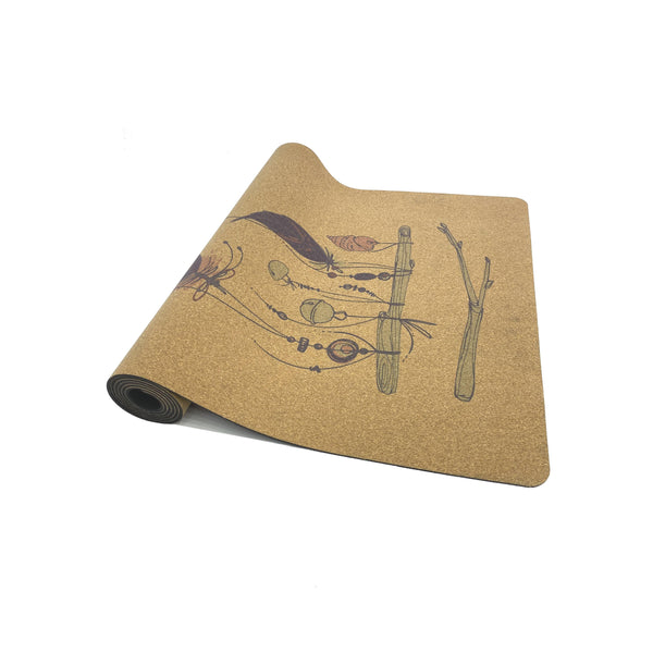 Premium Cork Yoga Mat with Rubber Back | Dream Catcher | 4.5 mm - Zenvibes