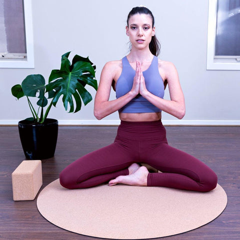Simply Plain Cork Round Mat - 100 cms - Zenvibes