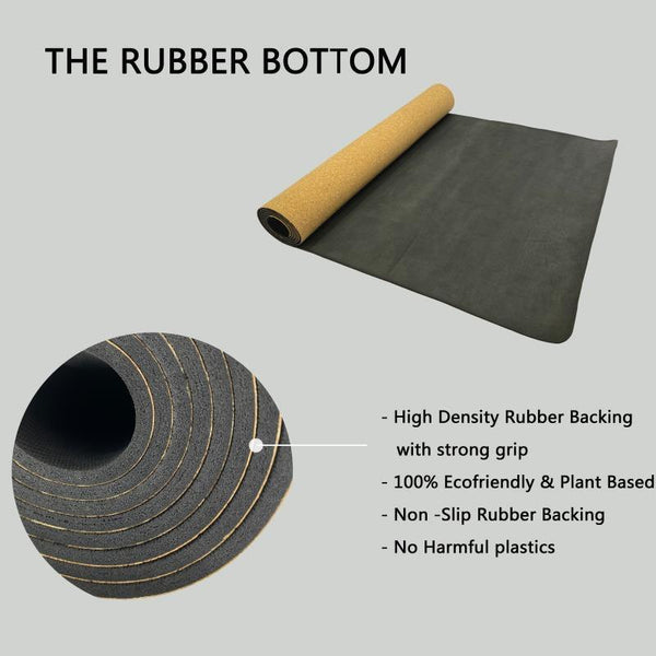 Premium Cork Yoga Mat with Rubber Back | Butterfly Love | 4.5 mm - Zenvibes