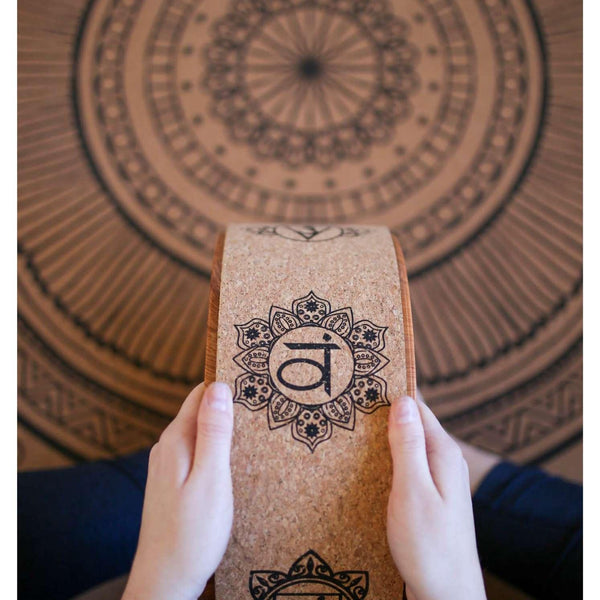 Premium Cork Yoga Mat with Rubber Back | Circles of Light | 4.5 mm - Zenvibes