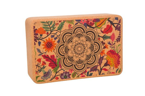 100% Natural Cork Printed Block | Ornamental Mandala - Zenvibes