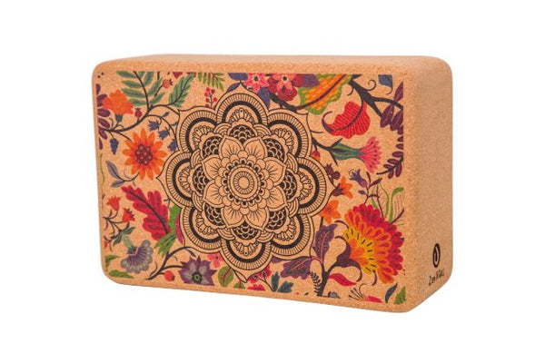 100% Natural Cork Printed Block | Ornamental Mandala - Zenvibes