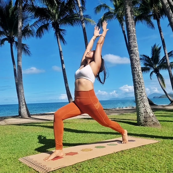 Premium Cork Yoga Mat with Rubber Back | 7- Chakra | 4.5 mm - Zenvibes
