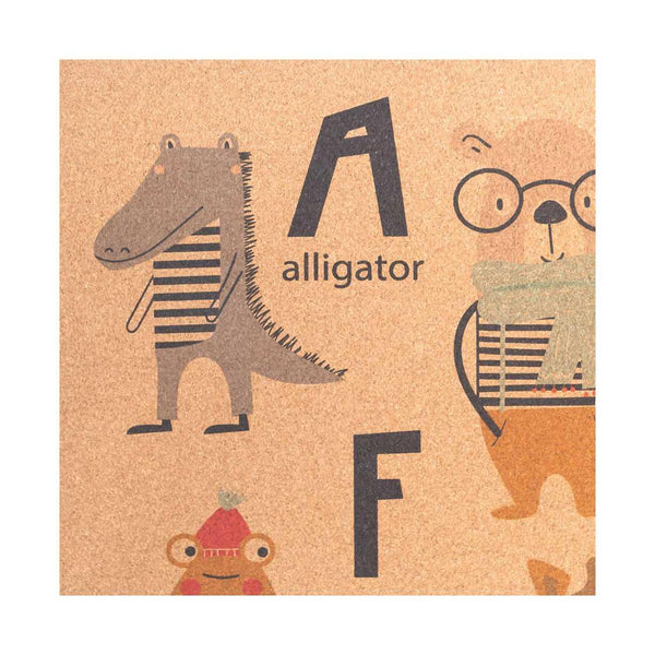 Cork Kids Play Mat | Rectangle 135cm X 180cm | ABC Zoo - Zenvibes
