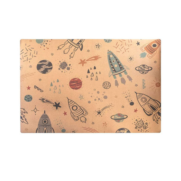 Cork Kids Play Mat | Rectangle 135cm X 180cm | Space & Rocket - Zenvibes