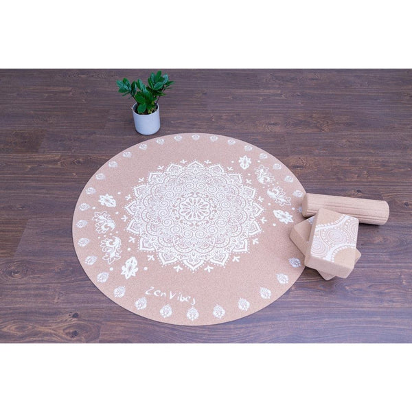 Floral Ornamental Meditation Mat - 100 cms - Zenvibes