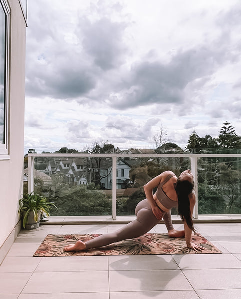 Premium Cork Yoga Mat with Rubber Back | Proteus Aussie Palm | 4.5 mm - Zenvibes