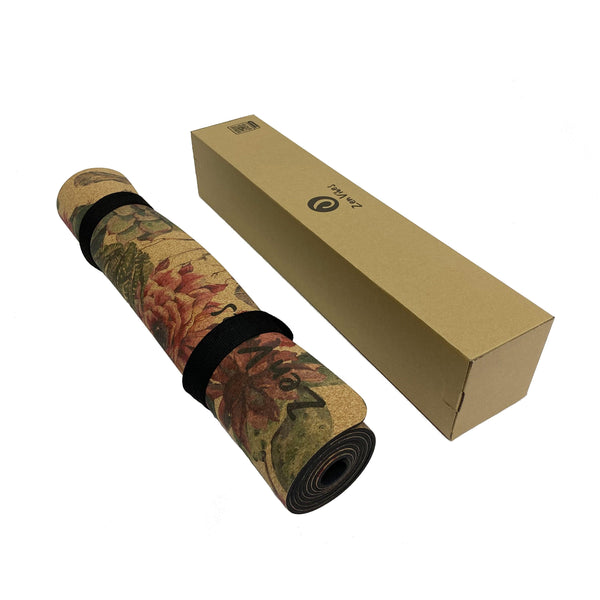 Premium Cork Yoga Mat with Rubber Back | Natural Cactus | 4.5 mm - Zenvibes